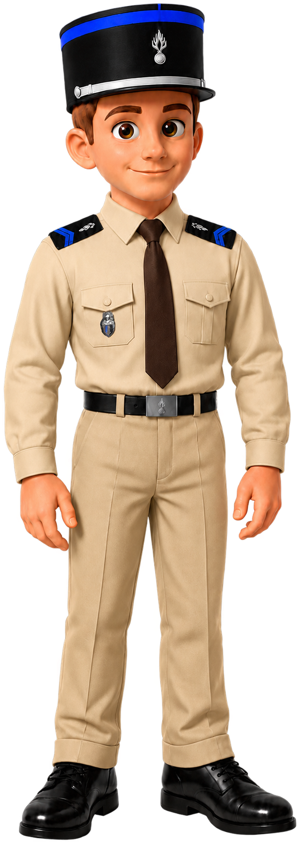 Képiou en ancien uniforme beige